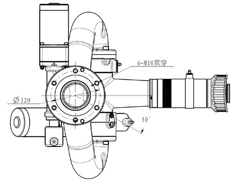 智能高壓自動電子灑水炮結構圖 智能高壓自動電子灑水炮結構圖
